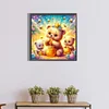 Diamond Painting -DIY Round Drill Bear Eating Honey(40x40cm)
