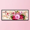 Peony - Full Embroidery 3 Strands 11CT Stamped Cross Stitch - 110*40CM - Large Size