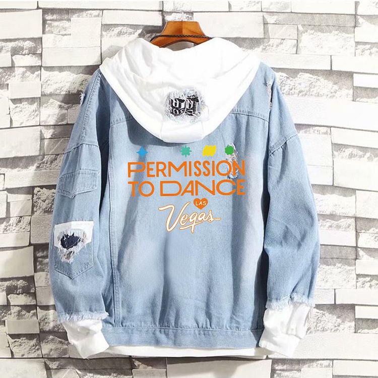 Permission To Dance City Denim Hooded Jacket