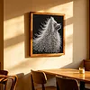 Starlit Beaded White Wolf Special Shaped 5D DIY Partial Drill Diamond Painting Kits for Adults Beginners Home Decor Diamonds Dots Gem Art Kits 11.81 X11.81inch