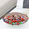 (US Local)Diamond Painting Wooden Serving Tray Decorative Diamond Painting Dining Plate(F)