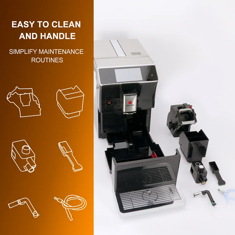 Intelligent Coffee Machine Touch Screen Smart Coffee Maker Household  Automatic Italian Grinder Machine - AliExpress