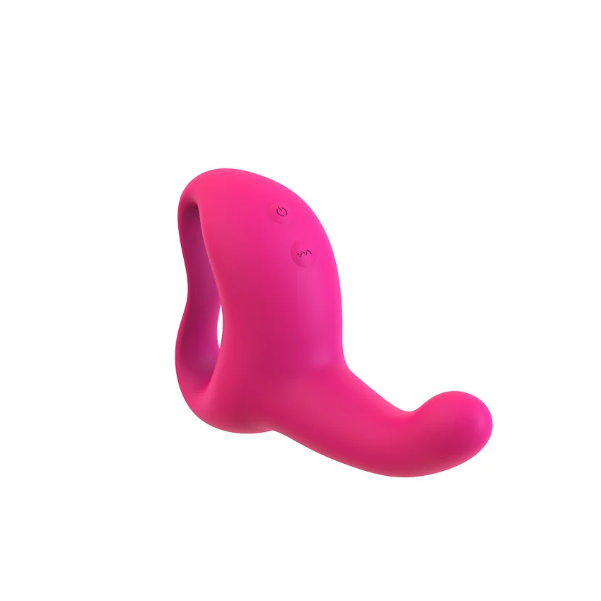 10 Frequency Strong Shock Finger Vibrator - Rose Toy