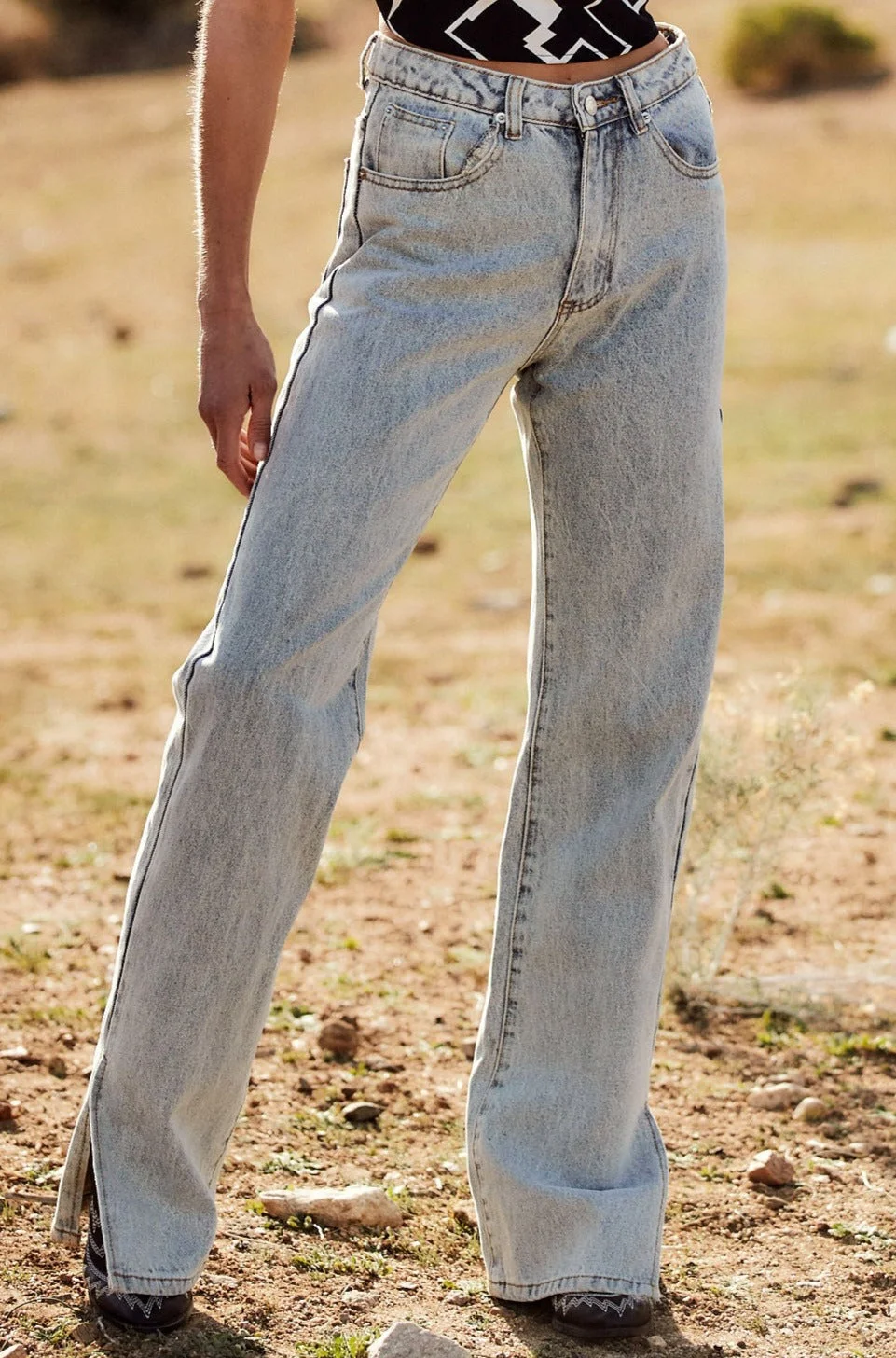 Bay Area Split Denim Jeans