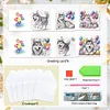 uk.everydayedeals 6Pcs DIY Diamond Painting Greeting Card - Party Puppy
