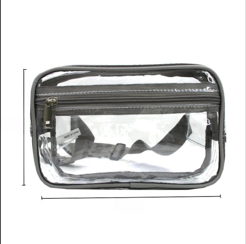 Transparent Waist Bag Men’s And Women’s Stadium Approved Belt Bag With Adjustable Shoulder Strap, Suitable For Holiday Game Travel