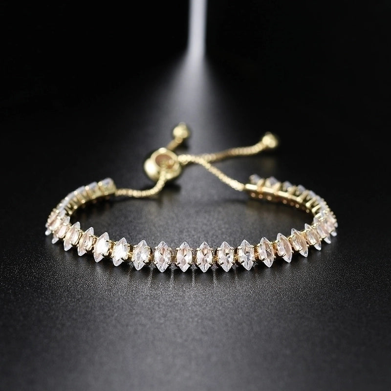 Fashion Eye Copper Zircon Bracelets In Bulk