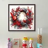Christmas Wreath And Bird-11CT Counted Cross Stitch 40*40cm