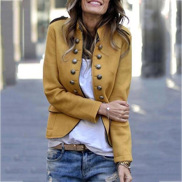 Autumn Fashion Buttoned Blazer Coats | IFYHOME
