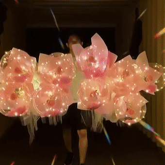 💓Buy more save more💓DIY LED Luminous Balloon Rose Bouquet Transparent