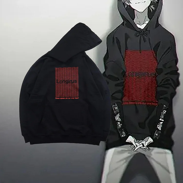 Pure Cotton Evangelion Nagisa Kaworu Same Style Hoodie weebmemes