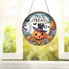 Diamond Painting Acrylic 2D Flat Pumpkin Cat Hanging Diamond Art Kits Wall Door Decor