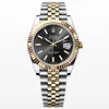 Rolex DateJust 41mm Two Tone Yellow Gold on Jubilee with Black Dial Super clone
