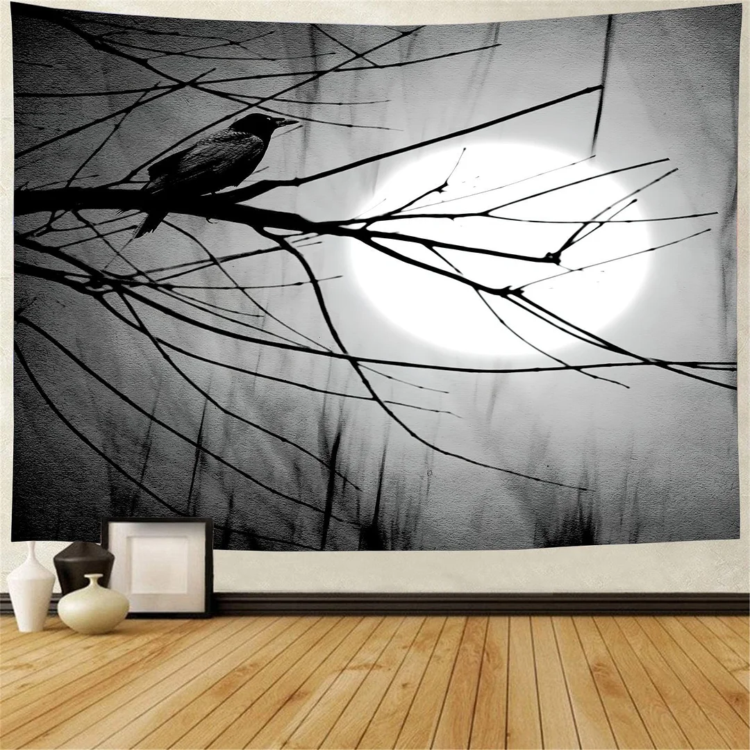 Halloween Pumpkin Lamp Wall Hanging Tapestry Bohemia Hippie Magic Castle Ghost Wall Blanket Decor Horrible Devil Bedspread Mat