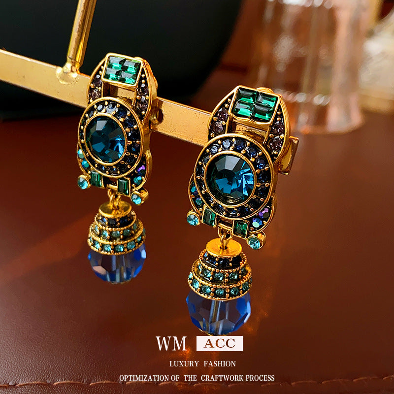 Luxurious Irregular Geometric Alloy Electroplating Earrings