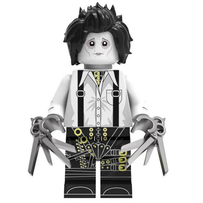 Edward Scissorhands Minifigure Minifigure Bricks monstertoys