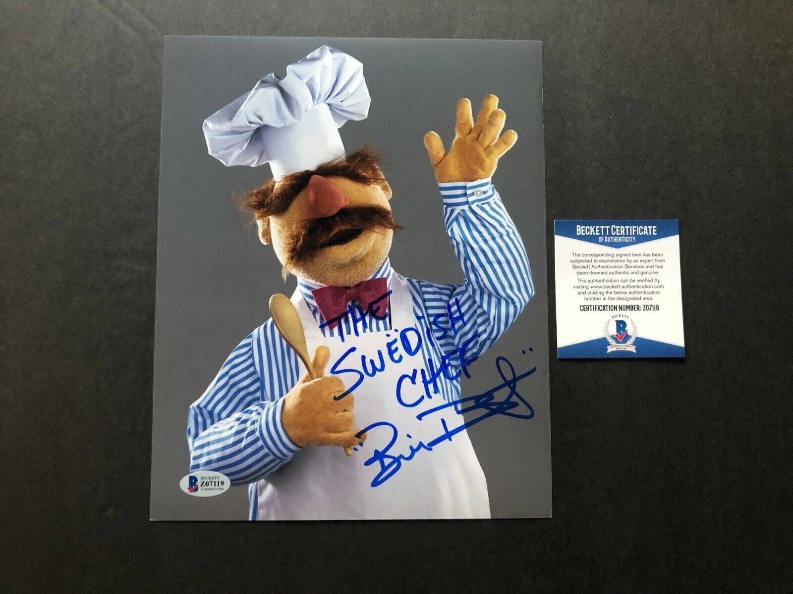 Bill Barretta signed autographed Muppets Swedish Chef 8x10 Photo Poster painting Beckett BAS coa