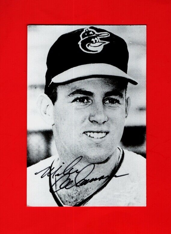 1967-69 MIKE ADAMSON-BALTIMORE ORIOLES AUTOGRAPHED 4X6 Photo Poster painting