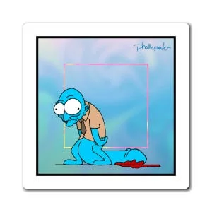 Pornhint I Can't Afford Custom Pants NSFW Naughty Cartoon Fridge Magnet Adult Humor Mature Funny Art Quirky Unique Gift NSFW