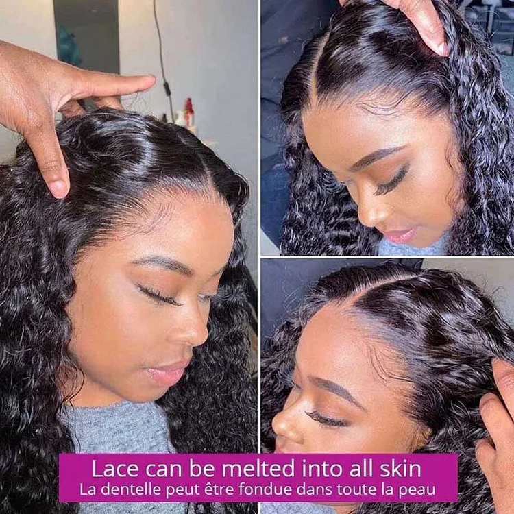 Curly Pre-Bleached& Plucked Hairline Undetectable HD Lace Front Wig [HDW1003]