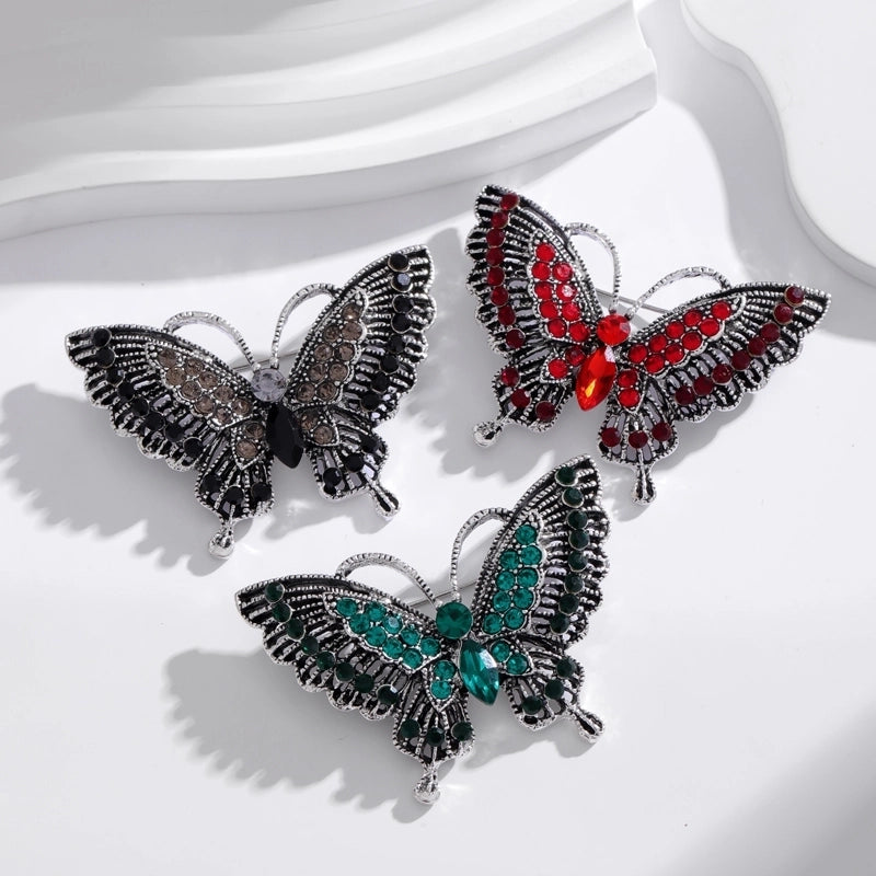 IG Style Elegant Classic Style Animal Feather Strawberry Alloy Inlay Rhinestones Unisex Corsage Brooches Collar Pin