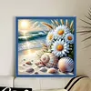 Beach Daisy-11CT Stamped/Counted Cross Stitch 40*40cm tapestrymarket