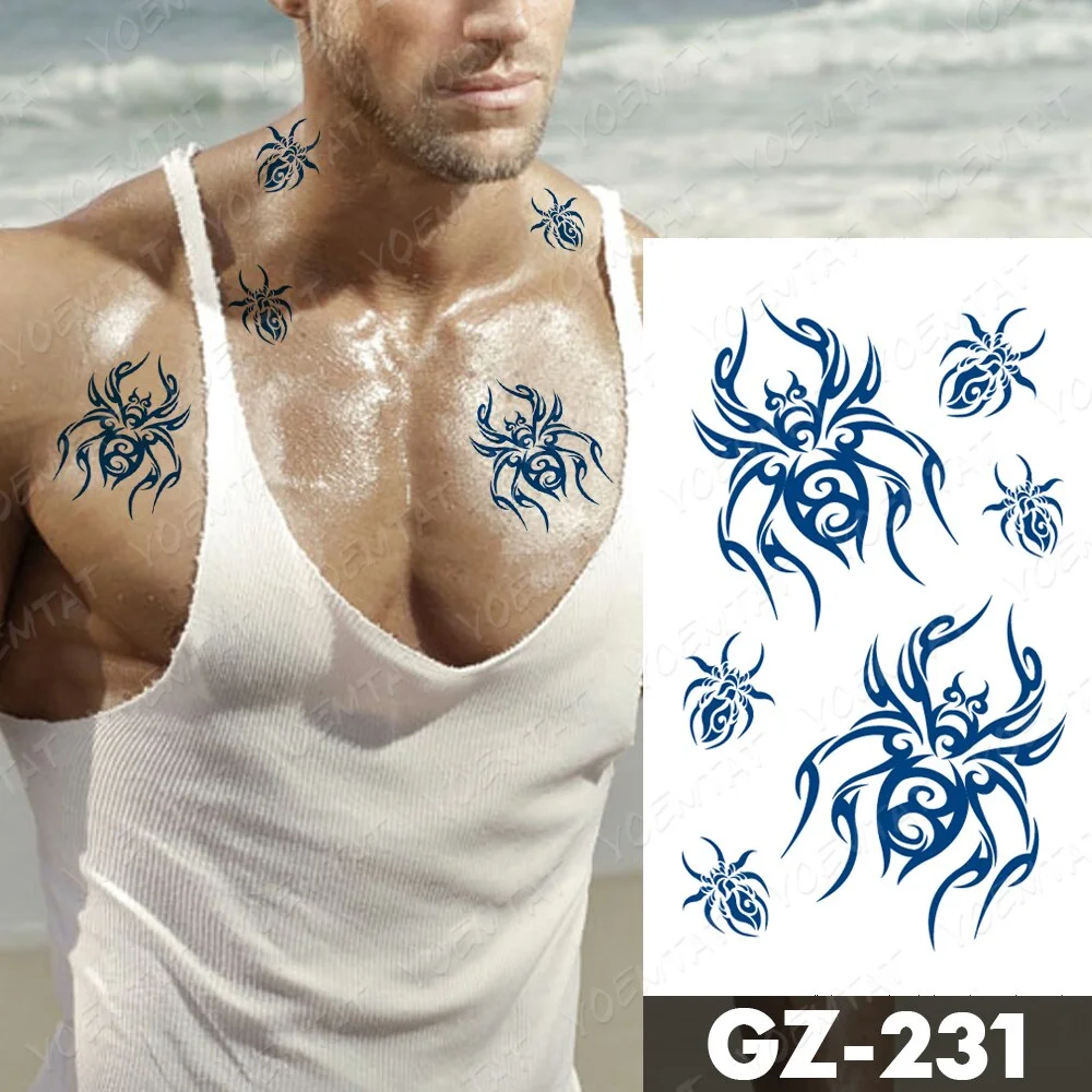 Sdrawing Lasting Ink Tattoos Body Art Waterproof Temporary Tattoo Sticker Butterfly Fairy Tatoo Arm Fake Feather Rose Swallow Tatto