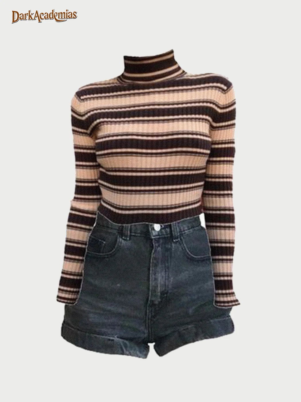 DarkAcademias Knitted Striped Base Sweater / DarkAcademias /Darkacademias