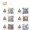 (US Only)6PCS DIY Animals Diamond Art Greeting Cards Congratulations Cards & Gifts