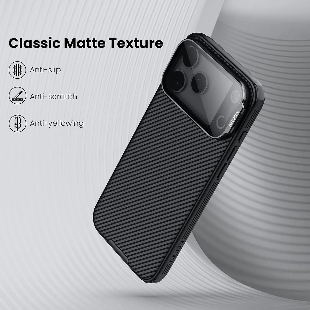 Nillkin for iPhone 17 Pro Max Case Magsafe, Compatible with MagSafe, Upgraded Full Camera Protection, Shockproof Protective, Adjustable Kickstand, iPhone 17 Pro Max Case with Stand 6.9 inch, Black