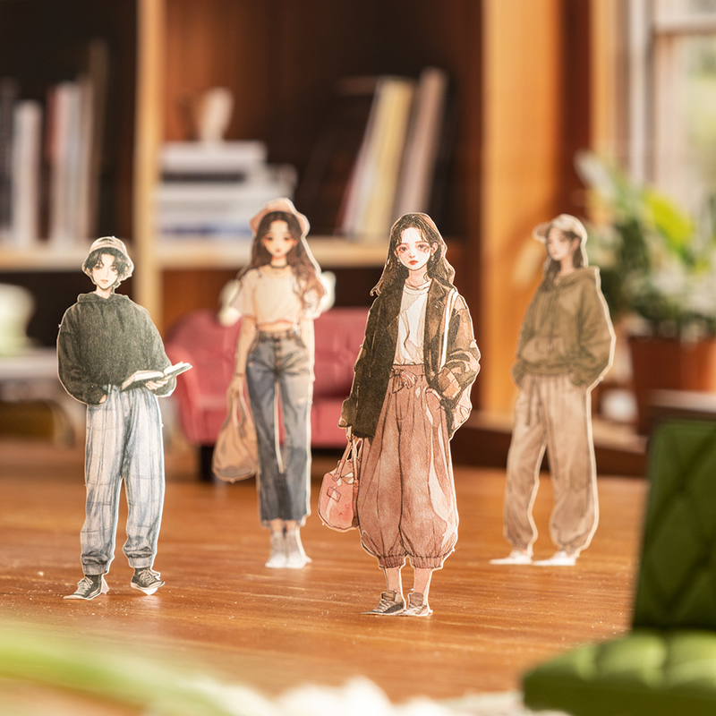 스티커 - 라이프 시어터 시리즈 빈티지 문학 캐릭터