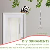 (US Local)Panda Diamond Painting Art Door Right Angle Sign for Indoor Outdoor Wall