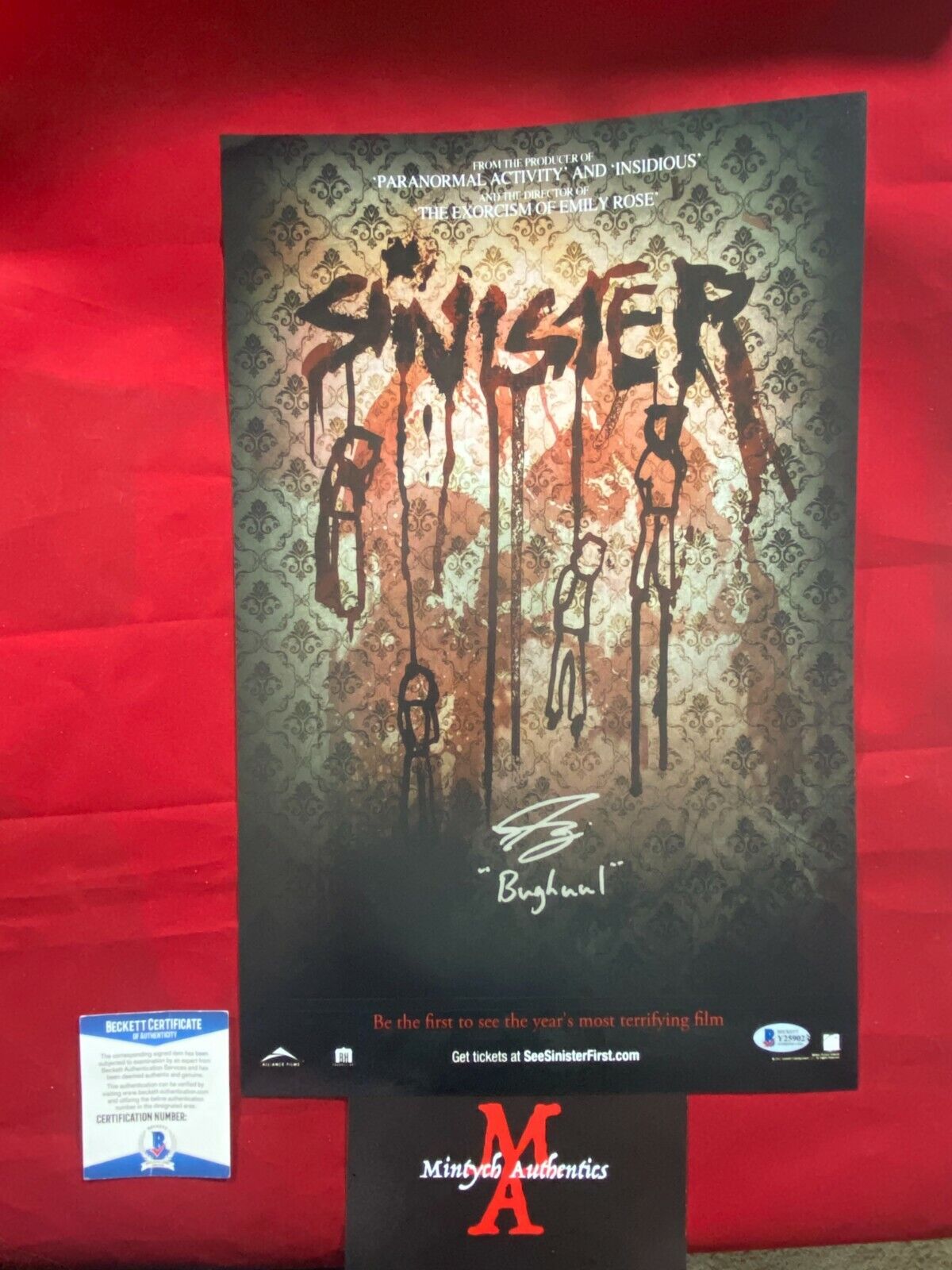 NICK KING BUGHUUL MR. BOOGIE SINISTER AUTOGRAPHED SIGNED 11x17 Photo Poster painting BECKETT COA