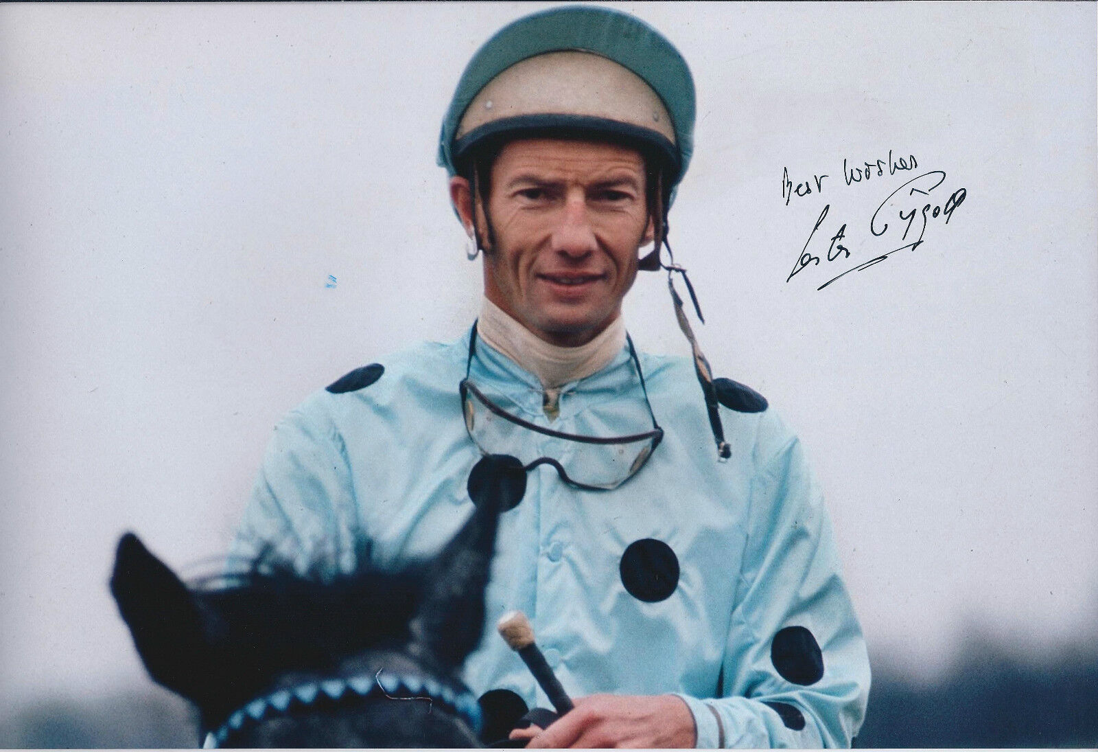 Lester PIGGOTT Signed Autograph Photo Poster painting AFTAL COA Champion Jockey NEWMARKET Rare