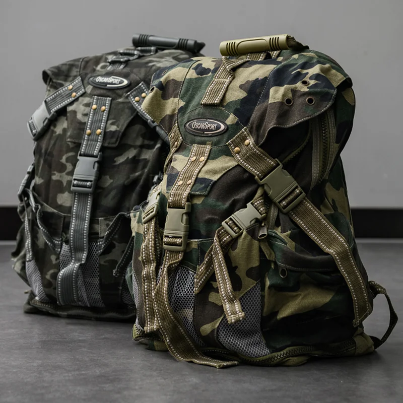 Military Camouflage Heavy Canvas Backpack