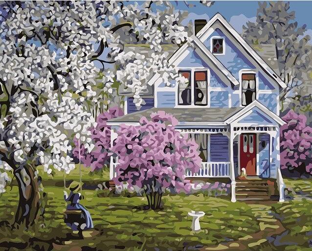 

Spring Country House – Paint By Numbers - 40*50CM, 501 Original