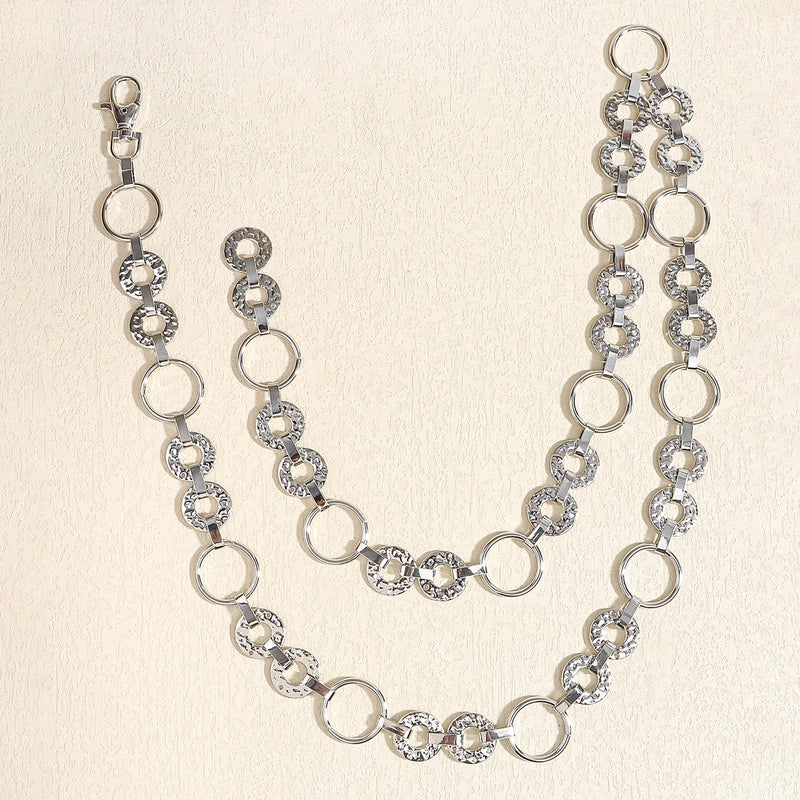 Casual Elegant Geometric Alloy Buckle Women’s Chain Belts