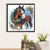 Diamond Painting-DIY Crystal Rhinestone Xmas Horse(40*40CM）