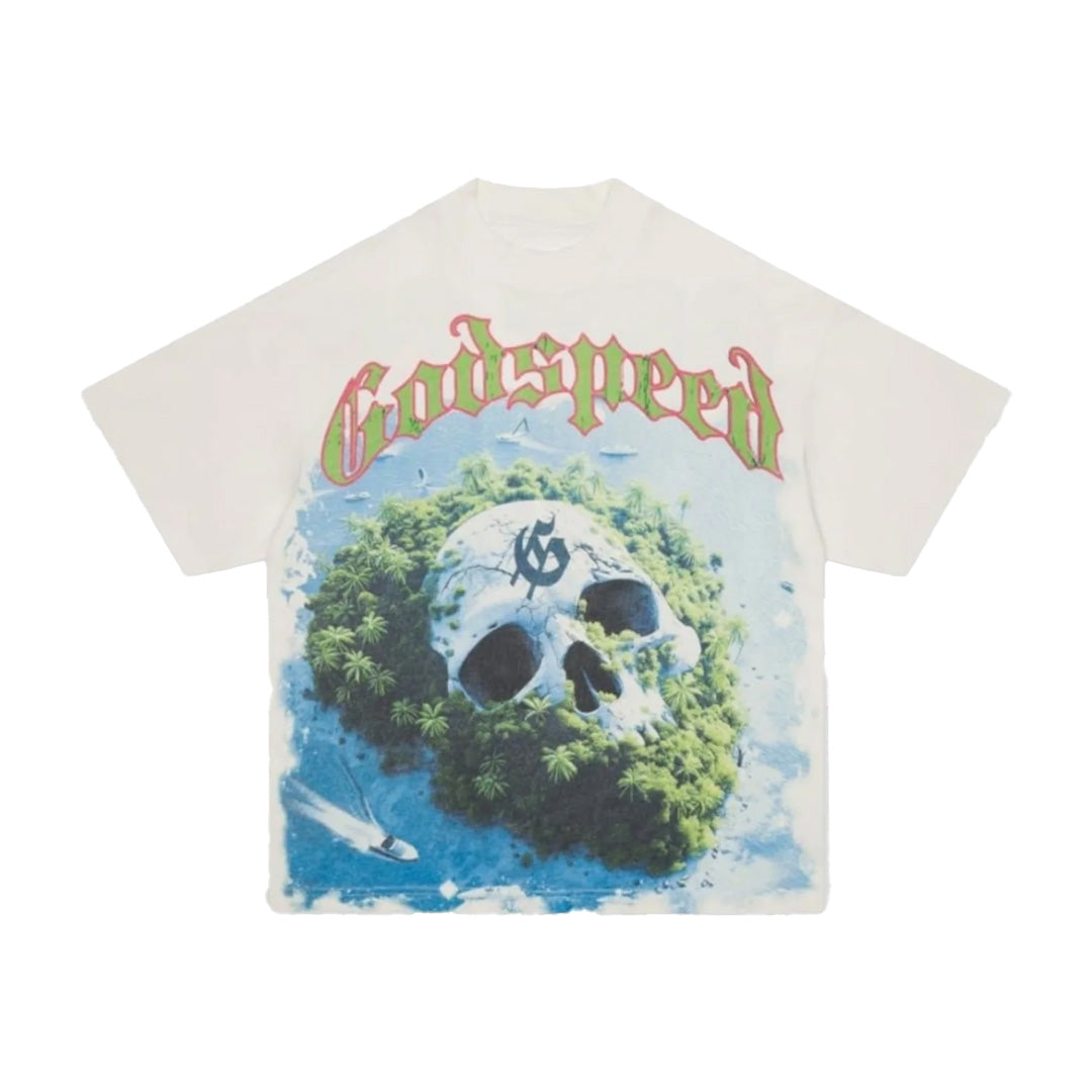 Godspeed Skull Island 2 Tee White