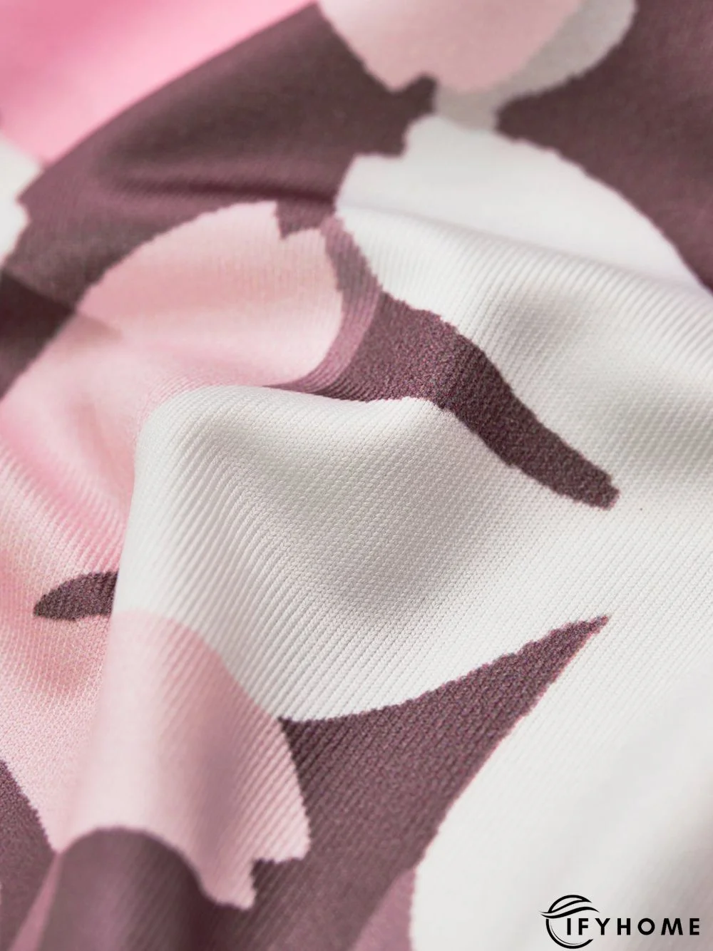 Casual Floral Short Sleeve V Neck Printed Dress | IFYHOME