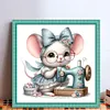 Sewing Mouse-11CT Stamped Cross Stitch 40*40cm/15.75*15.75in tapestrymarket