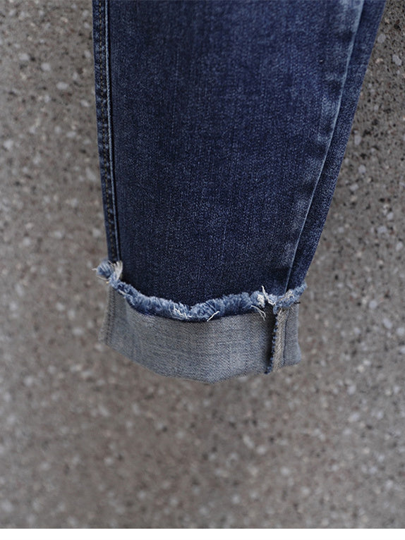 Women Half Sleeve V-neck Solid Color Dress