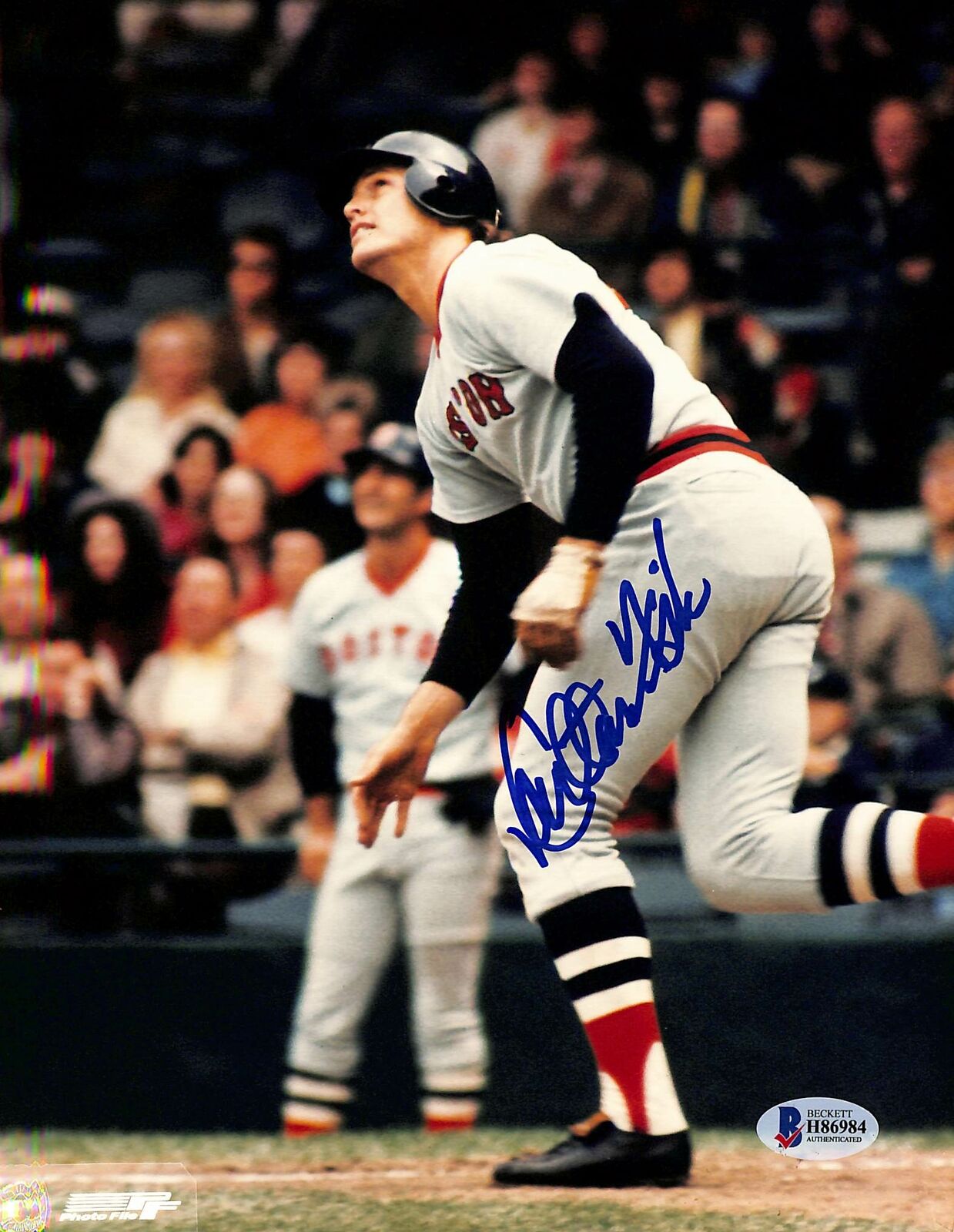 Red Sox Carlton Fisk Authentic Signed 8x10 Photo Poster painting Autographed BAS 2