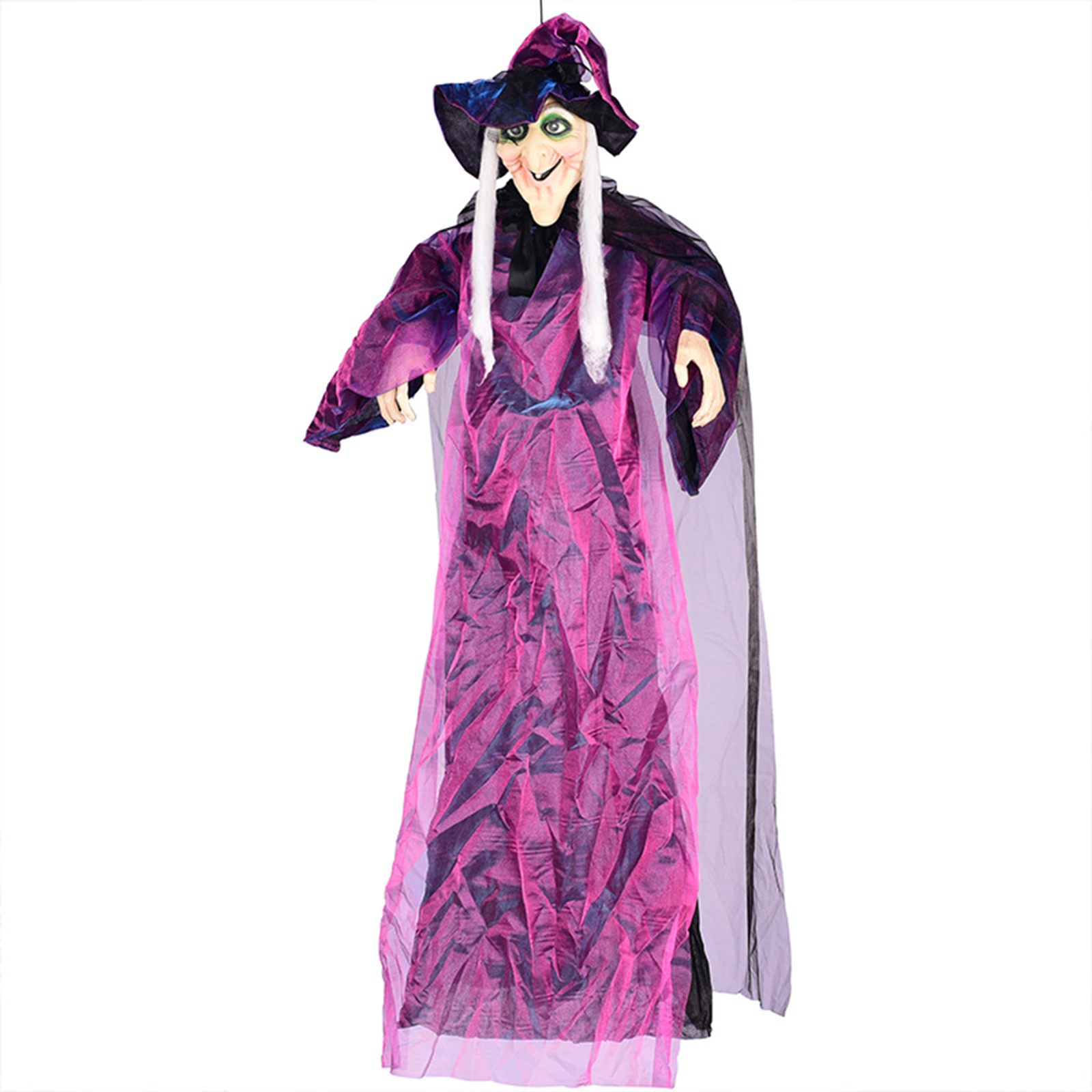 

Hanging Witch Decoration-Halloween Light-up Eyes Sound Activation Witches, 501 Original