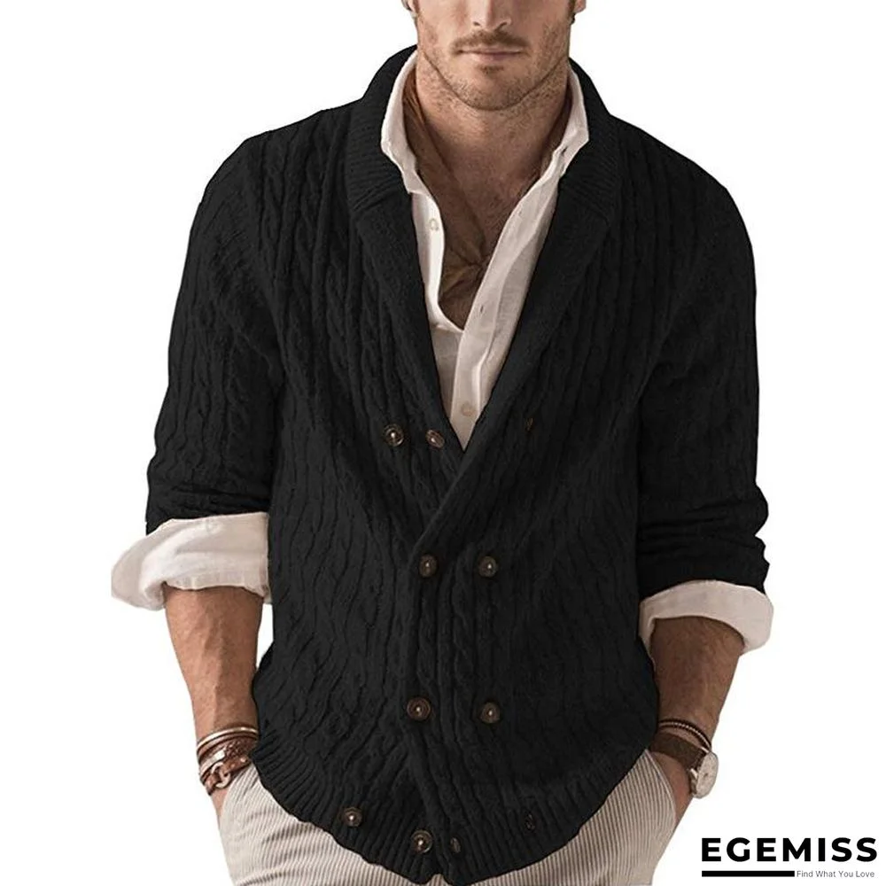 Cardigan Men's Sweater New Solid Color Knitted Coat | EGEMISS