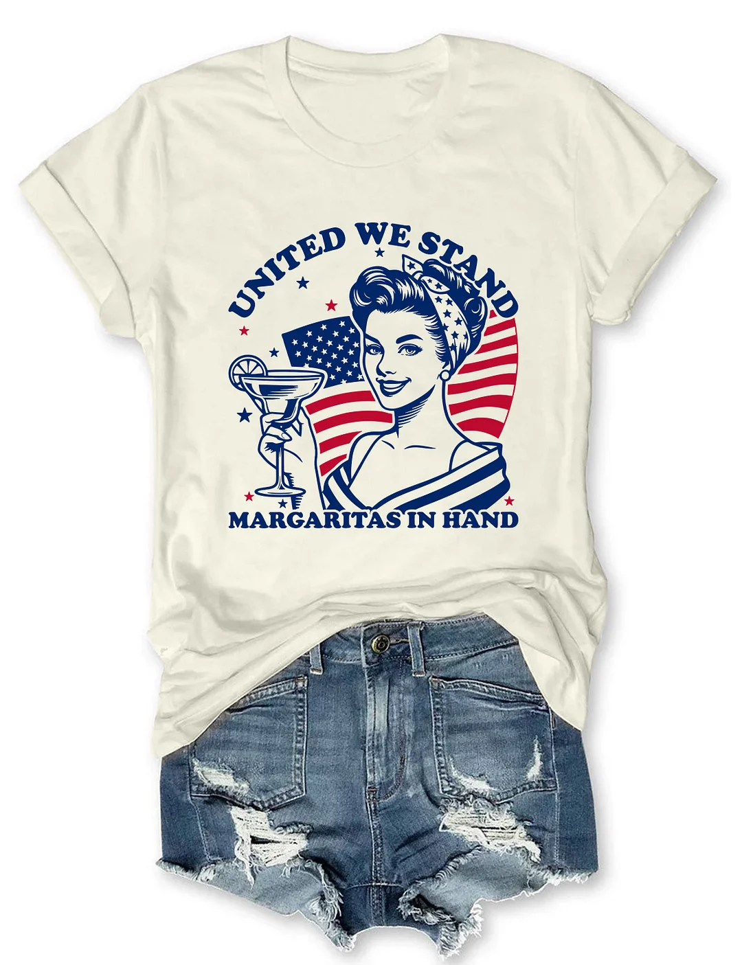 United We Stand Margaritas In Hand T-shirt