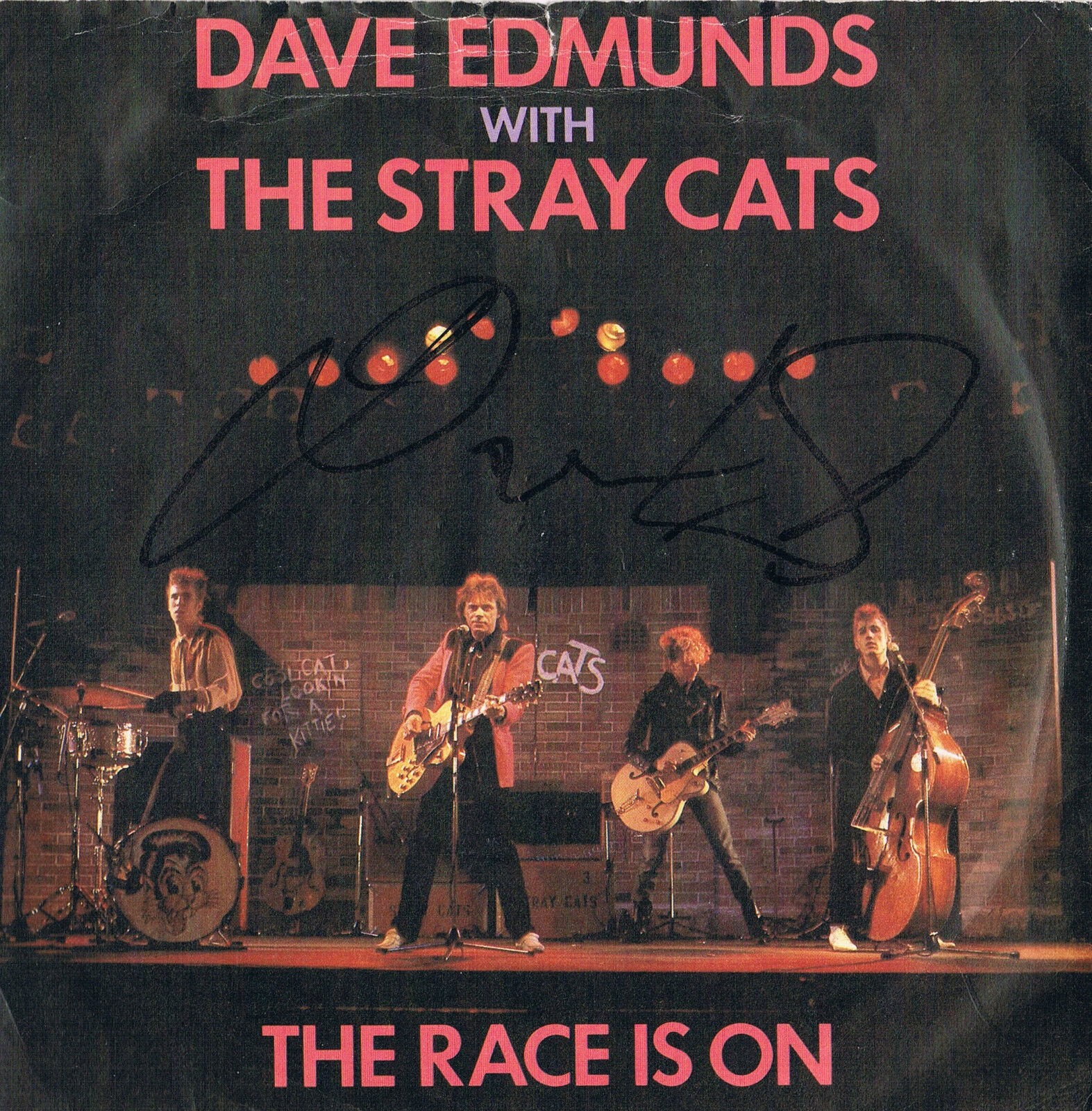 Dave Edmunds 1944- genuine autograph signed In Person 7x7