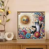 Funny Cat - Special Shaped Diamond Painting - 30*30CM