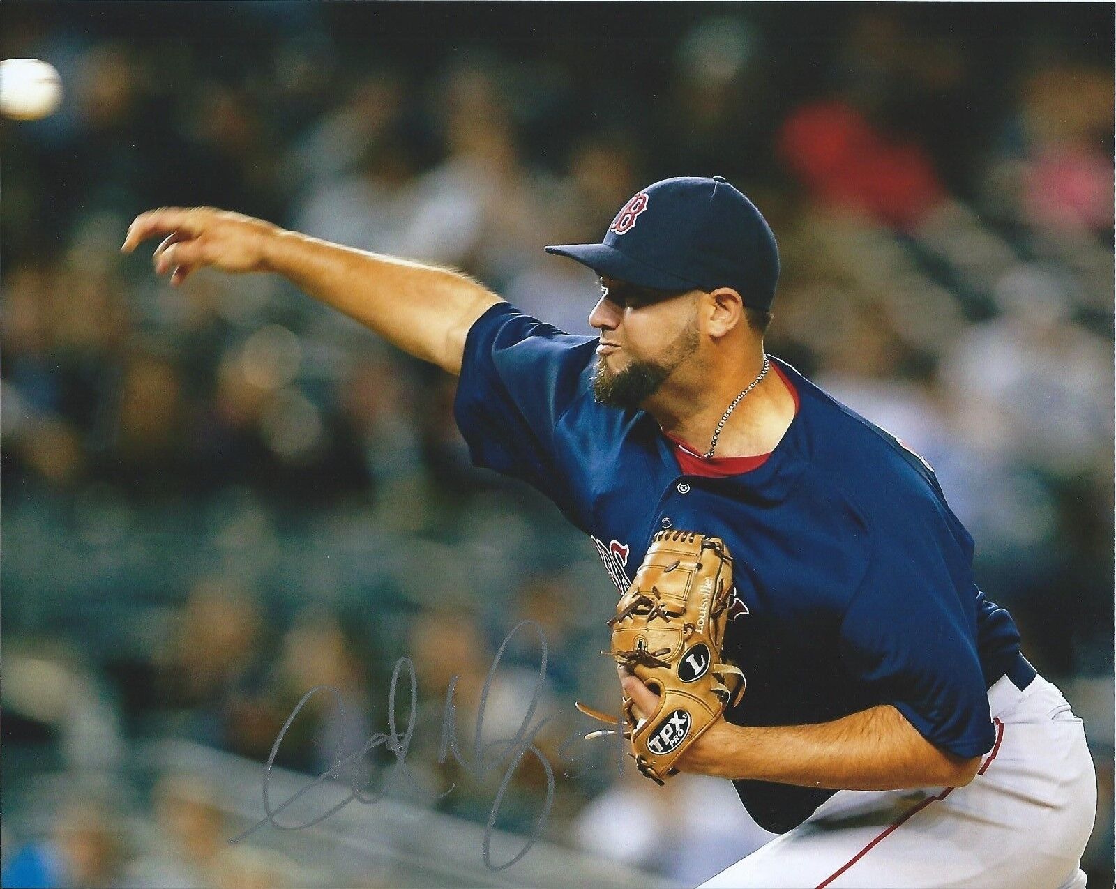 Edward Mujica signed BOSTON RED SOX 8x10 Photo Poster painting *2013 MLB ALL-STAR* PROOF