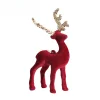 Blue Red White Velvet Elk Christmas Tree Hanging Decor